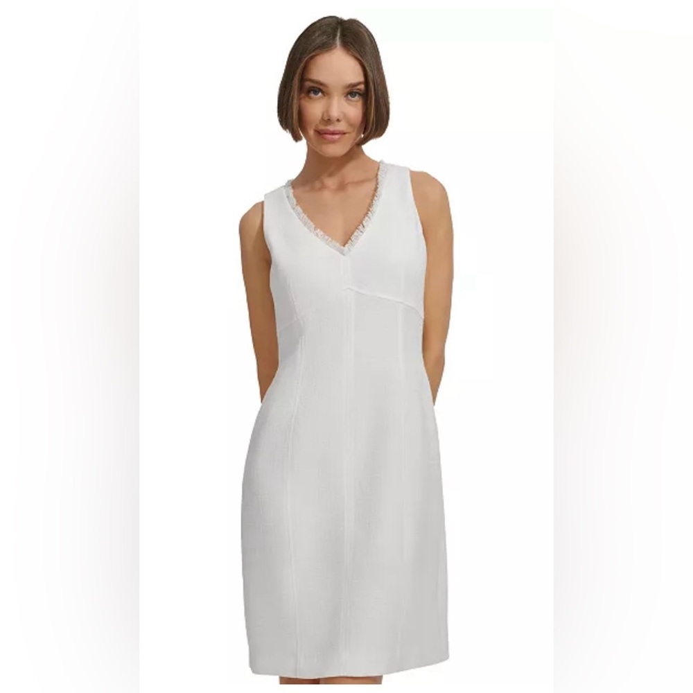 TOMMY HILFIGER
Women's Fringe-Trim Sheath Dress 4
